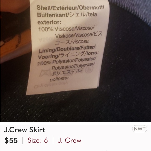 J.Crew Skirt beautiful skirt in excellent condition - Picture 5 of 5